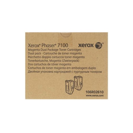 Картридж Xerox 106R02610 пурпурный (magenta) / поврежденная упаковка