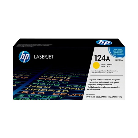 Картридж Hewlett-Packard Q6002A (124А) желтый (yellow) / поврежденная упаковка