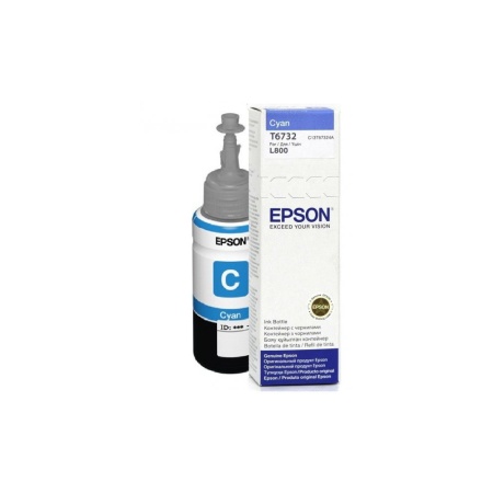 Чернила Epson C13T67324A (T6732) голубой (cyan)