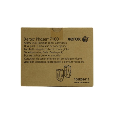 Картридж Xerox 106R02611 желтый (yellow) / поврежденная упаковка